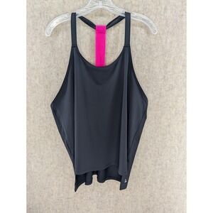 Fabletics Demi Lovato Black Racerback Tank Top Athletic Activewear Women's XL